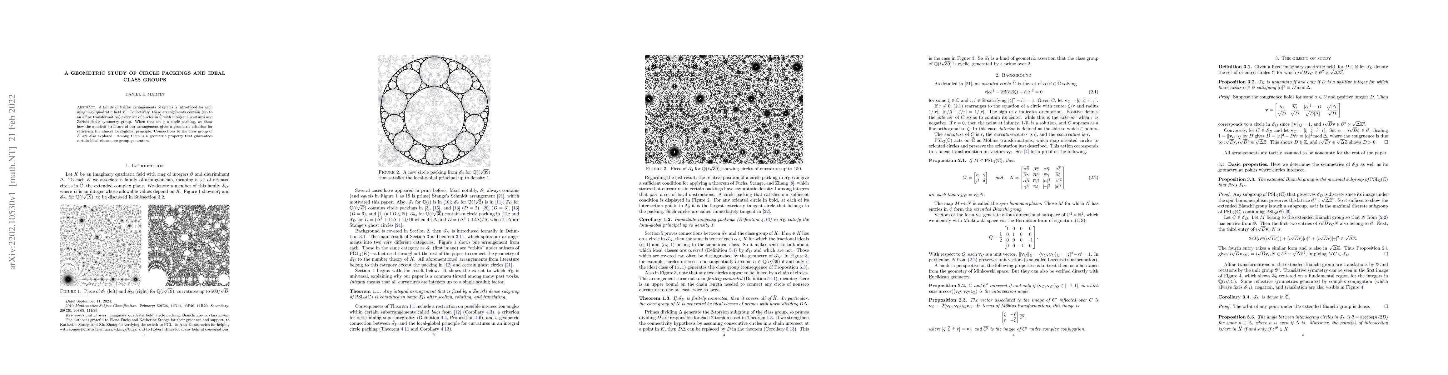 Thumbnail for A geometric study of circle packings and ideal class groups
