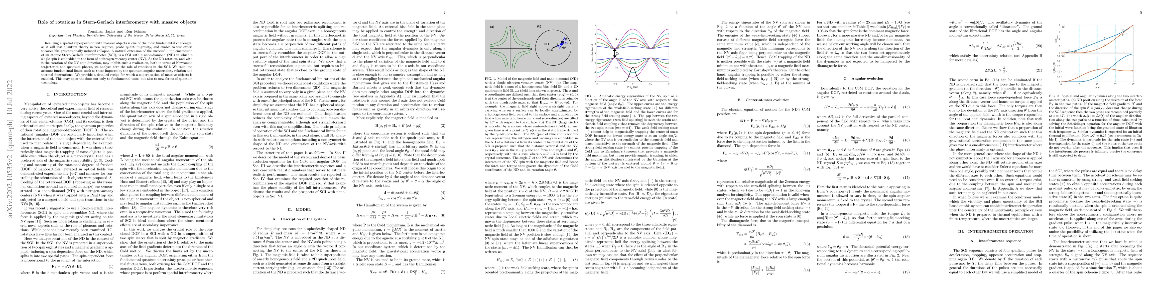 Thumbnail for Role of rotations in Stern-Gerlach interferometry with massive objects