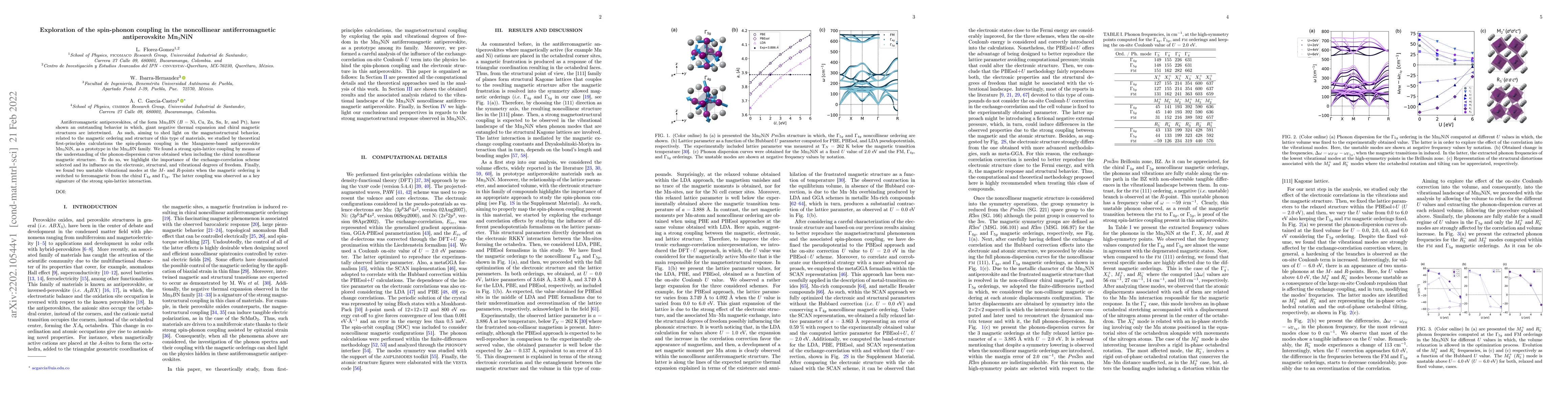 Thumbnail for Exploration of the spin-phonon coupling in the noncollinear
  antiferromagnetic antiperovskite Mn$_3$NiN