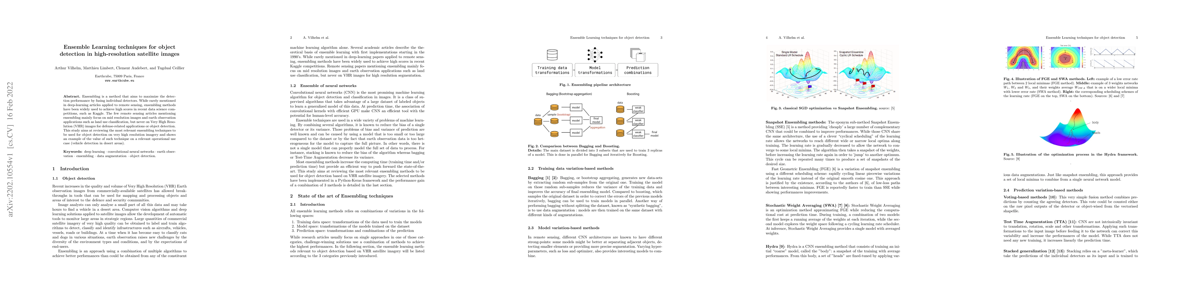 Thumbnail for Ensemble Learning techniques for object detection in high-resolution
  satellite images
