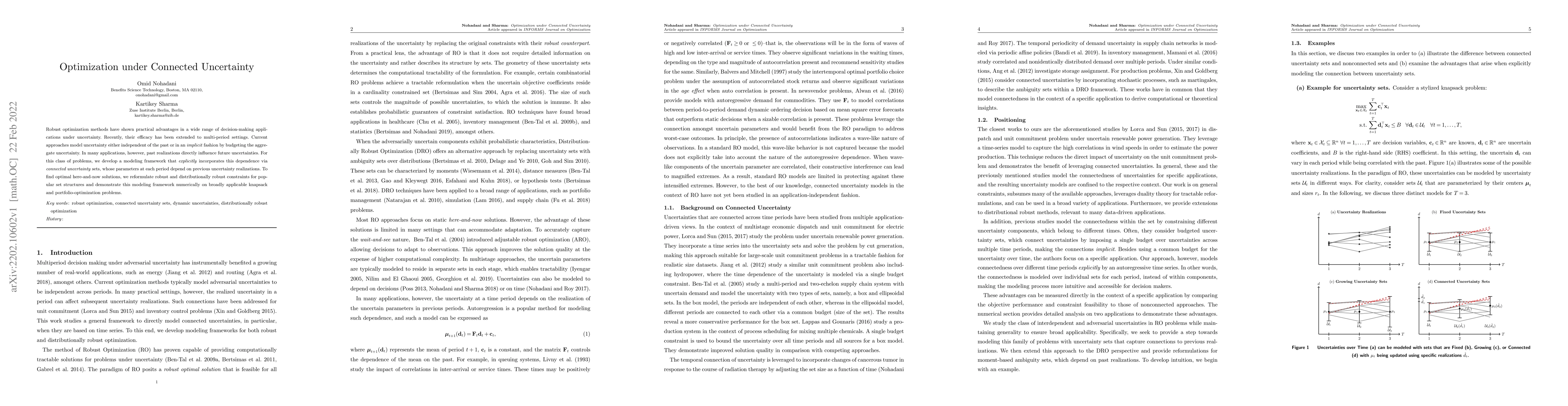 Thumbnail for Optimization under Connected Uncertainty