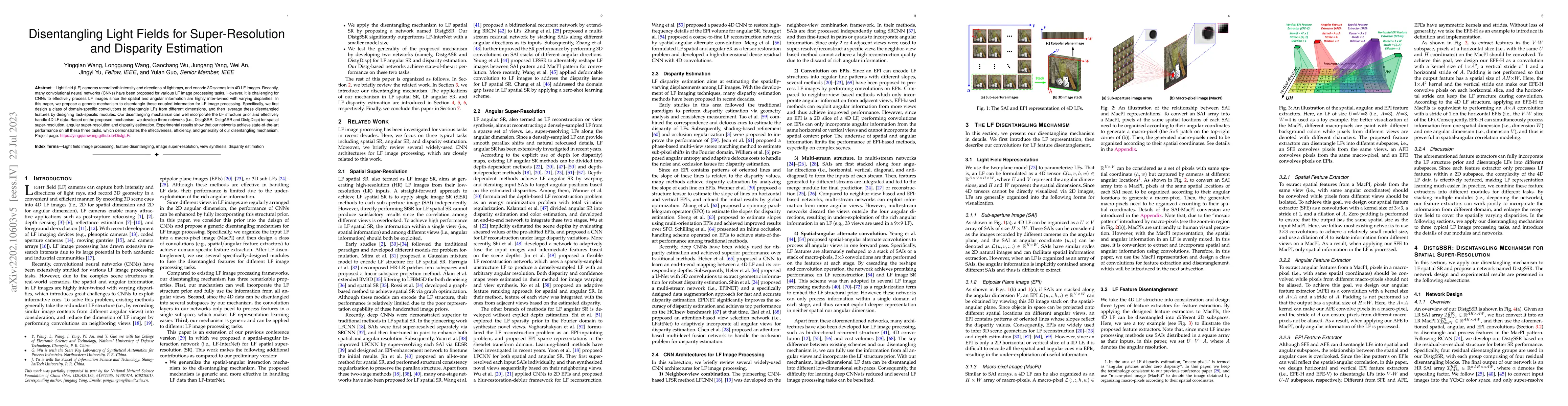 Thumbnail for Disentangling Light Fields for Super-Resolution and Disparity Estimation
