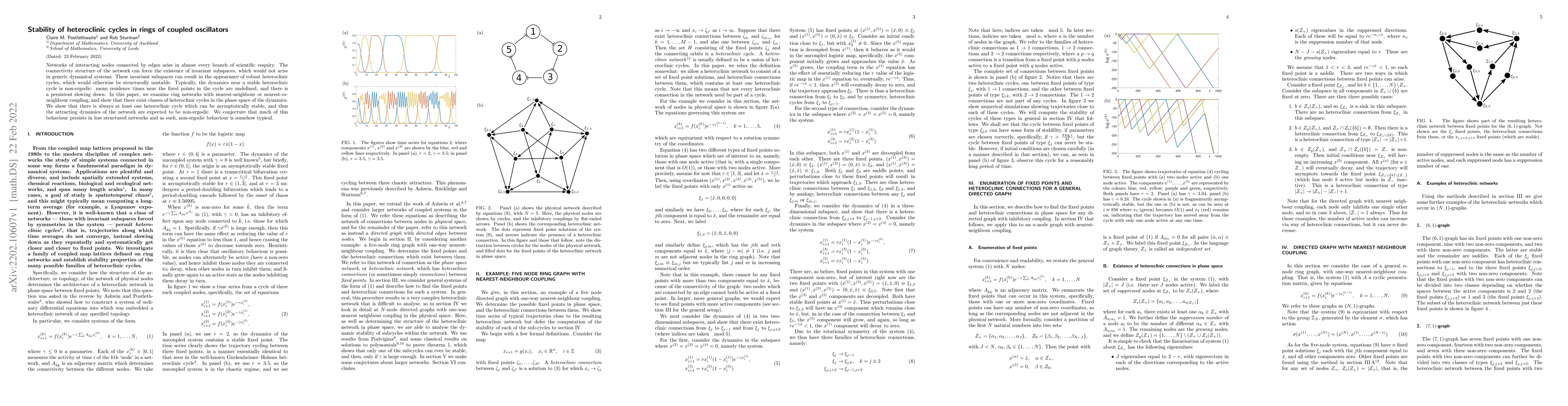 Thumbnail for Stability of heteroclinic cycles in rings of coupled oscillators