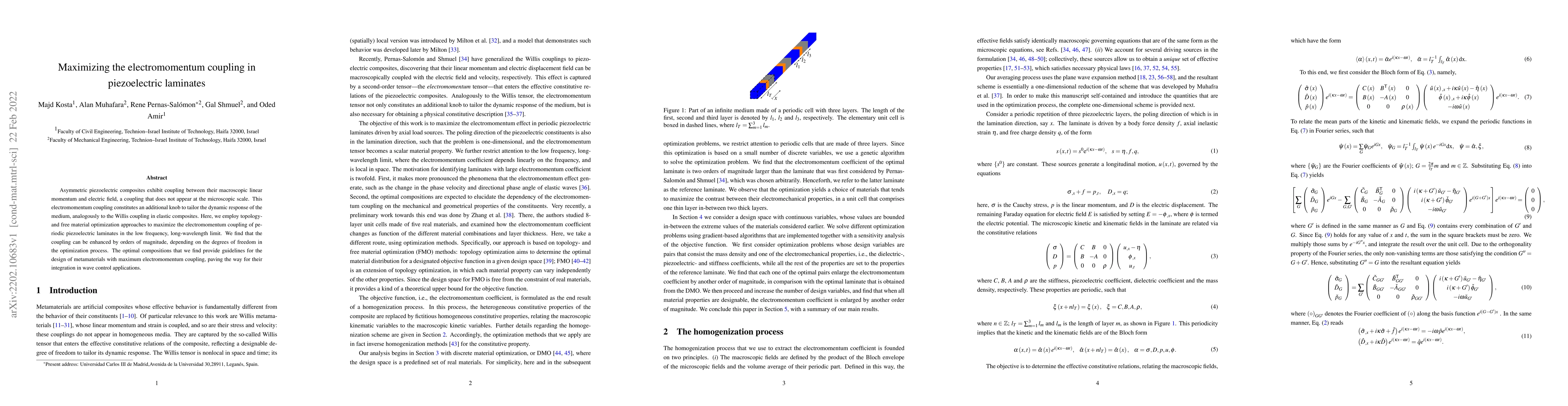 Thumbnail for Maximizing the electromomentum coupling in piezoelectric laminates