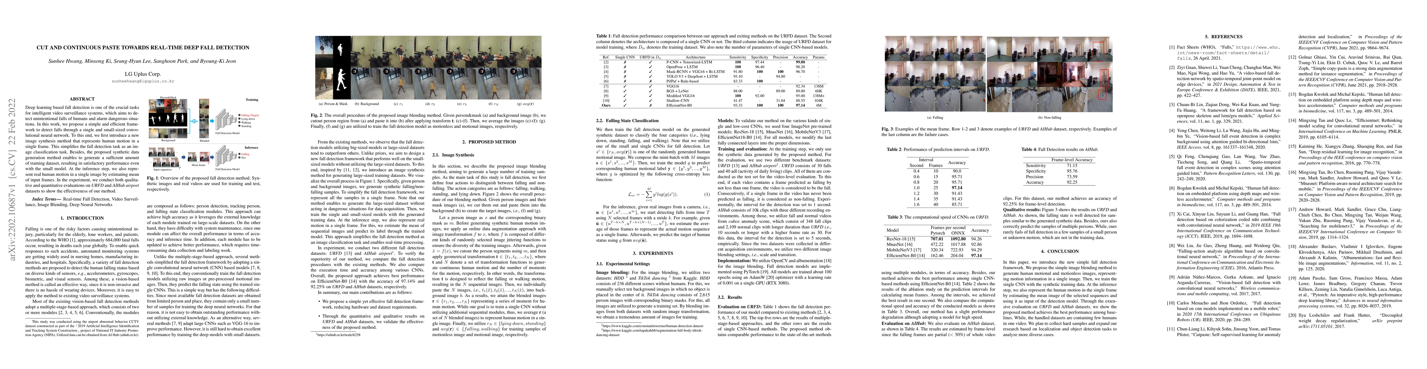 Thumbnail for Cut and Continuous Paste towards Real-time Deep Fall Detection