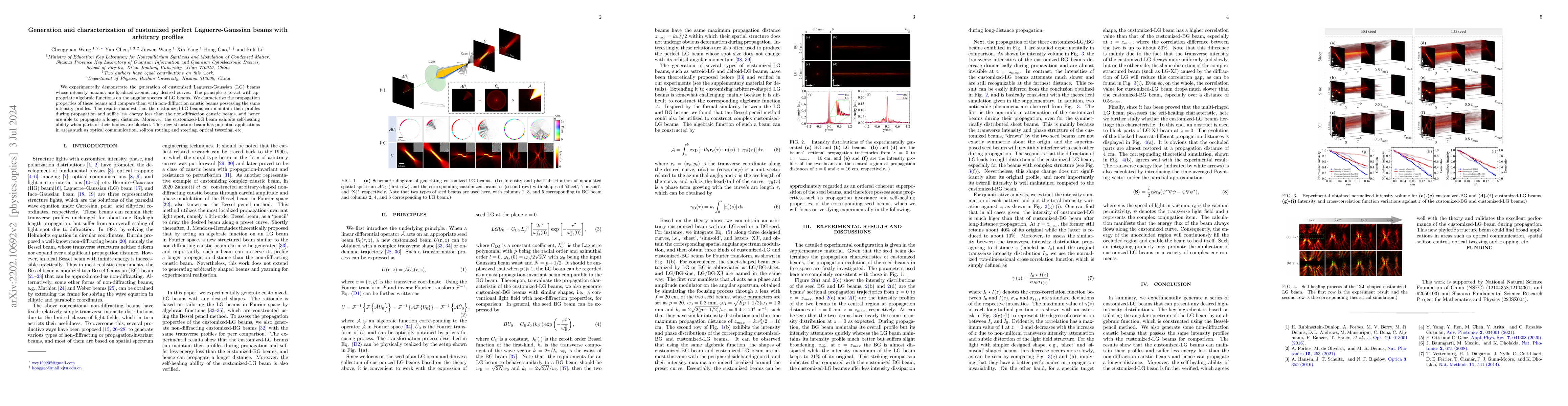 Thumbnail for Generation and characterization of customized perfect Laguerre-Gaussian
  beams with arbitrary profiles
