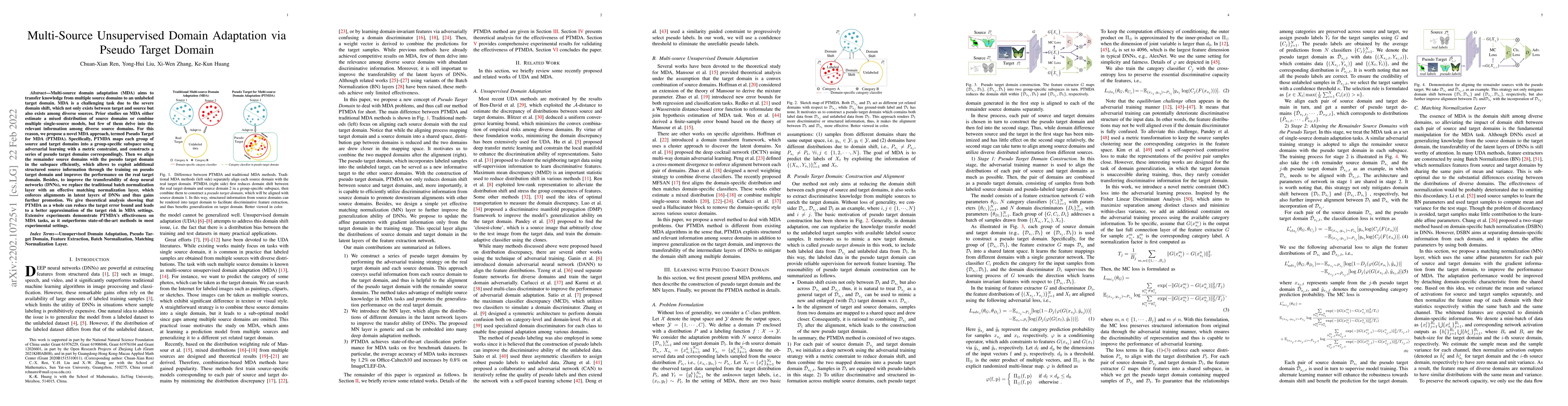 Thumbnail for Multi-Source Unsupervised Domain Adaptation via Pseudo Target Domain