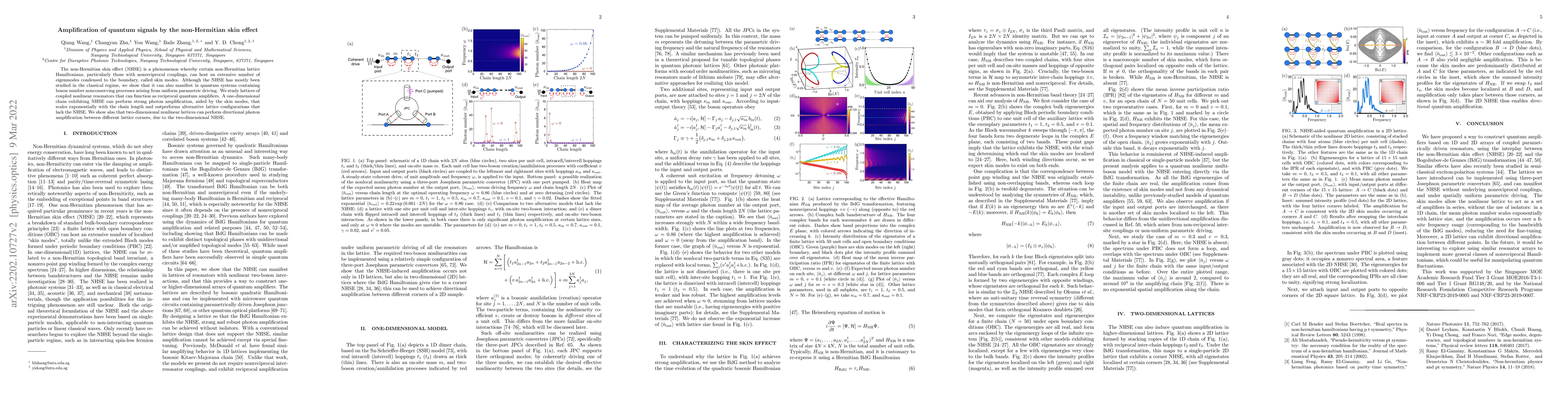 Thumbnail for Amplification of quantum signals by the non-Hermitian skin effect