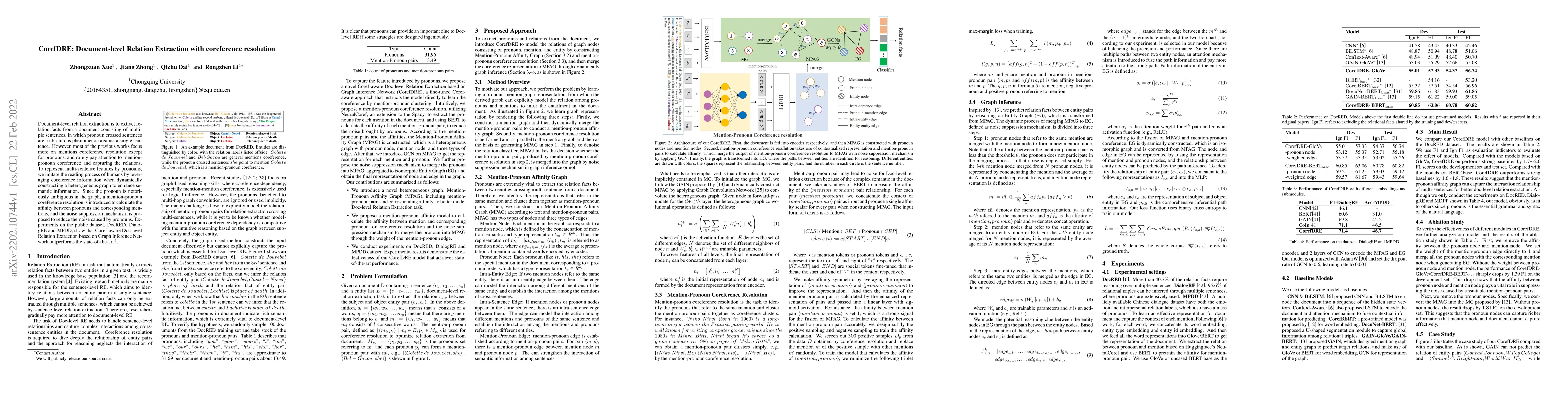 Thumbnail for CorefDRE: Document-level Relation Extraction with coreference resolution