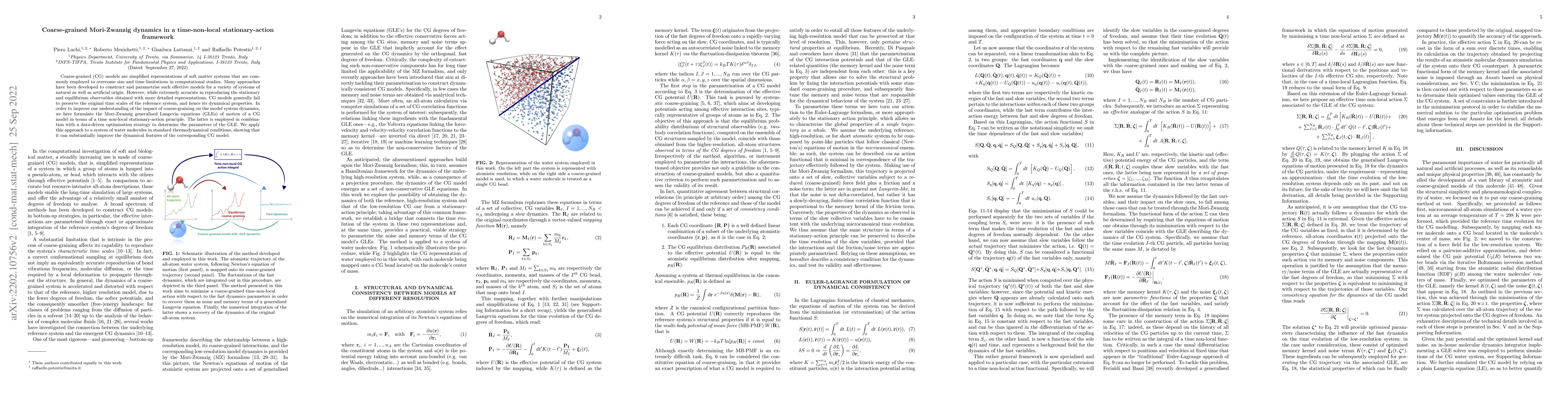 Thumbnail for Coarse-grained Mori-Zwanzig dynamics in a time-non-local
  stationary-action framework