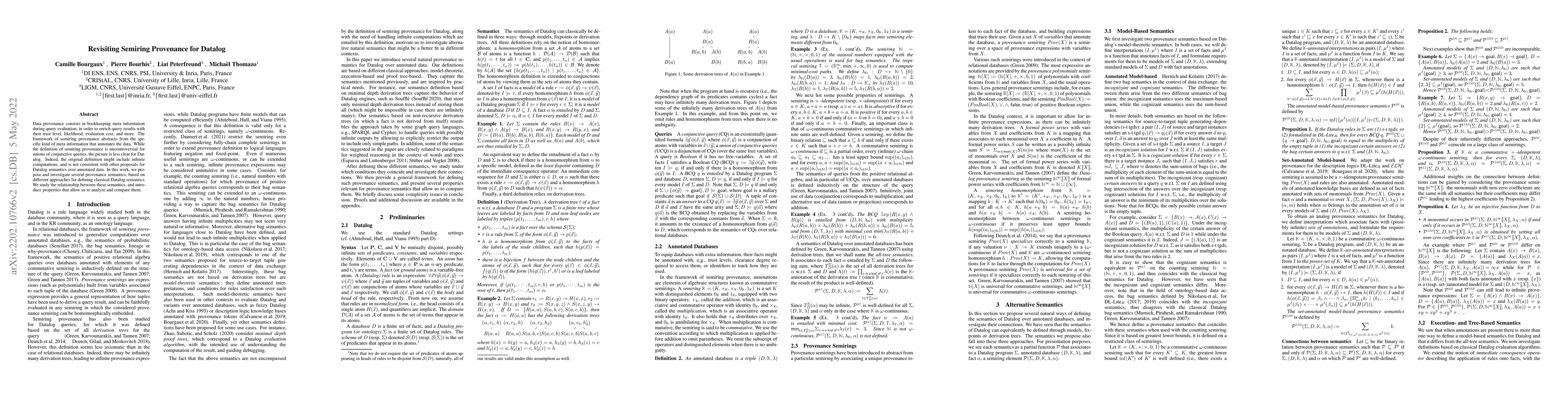 Thumbnail for Revisiting Semiring Provenance for Datalog