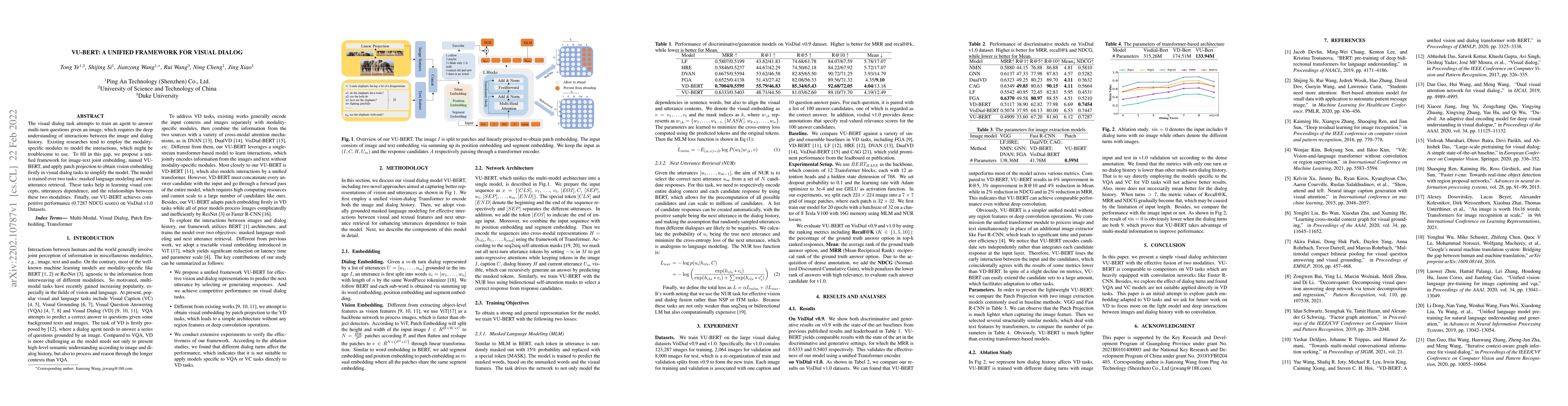 Thumbnail for VU-BERT: A Unified framework for Visual Dialog