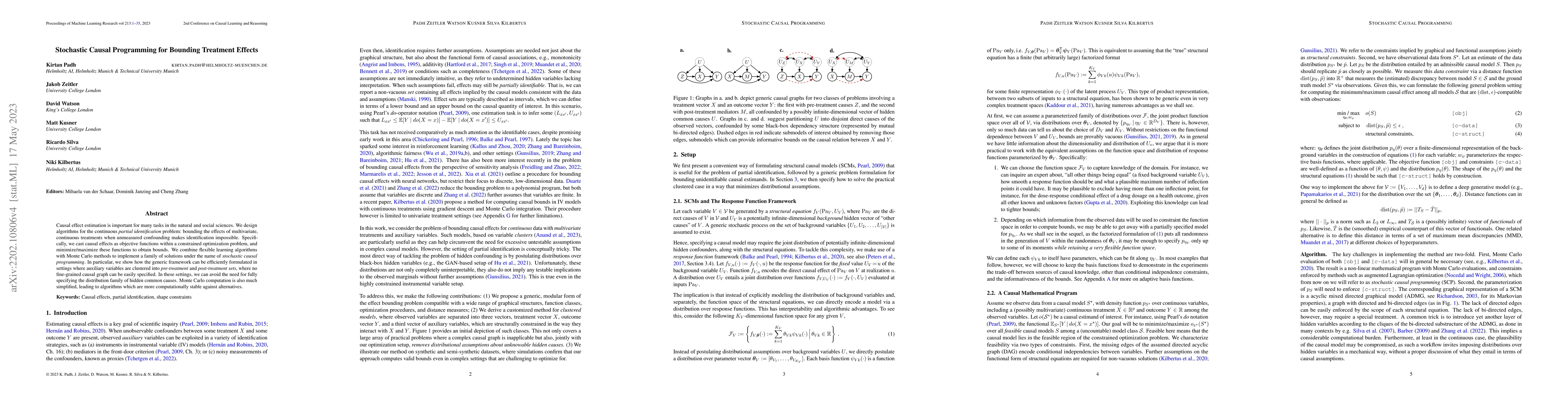 Thumbnail for Stochastic Causal Programming for Bounding Treatment Effects