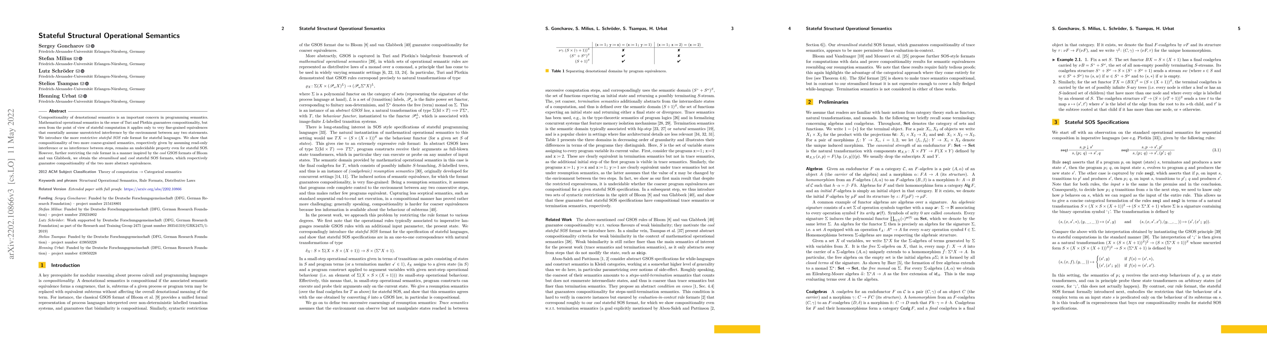 Thumbnail for Stateful Structural Operational Semantics