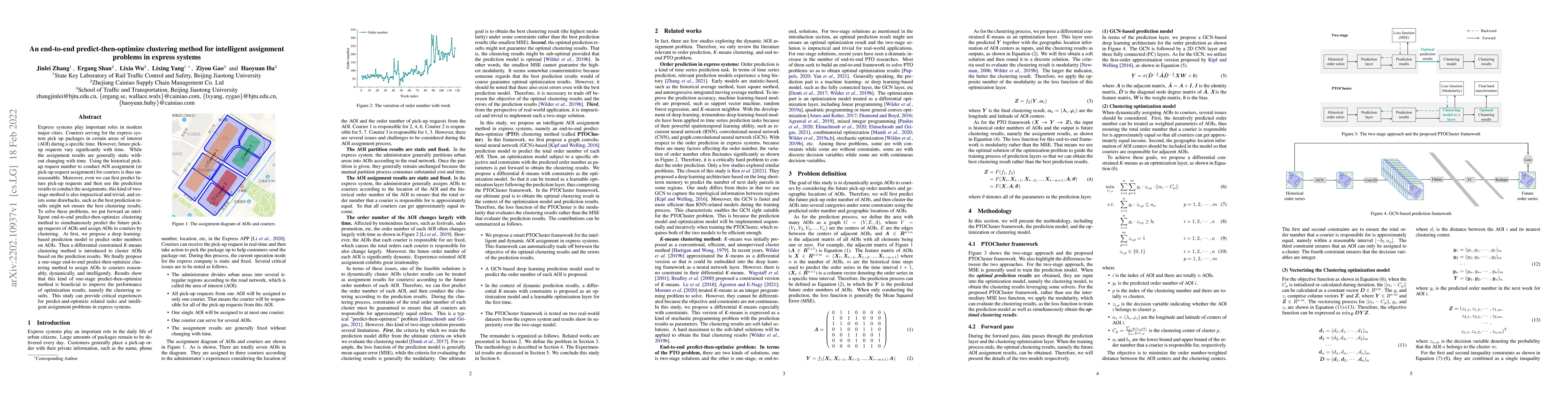Thumbnail for An end-to-end predict-then-optimize clustering method for intelligent
  assignment problems in express systems