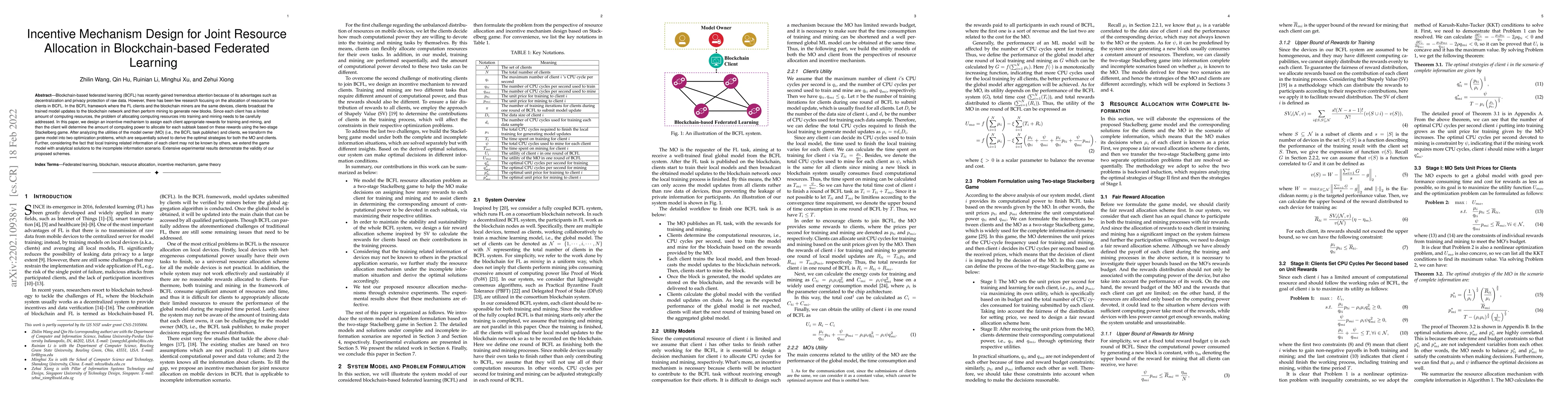 Thumbnail for Incentive Mechanism Design for Joint Resource Allocation in
  Blockchain-based Federated Learning