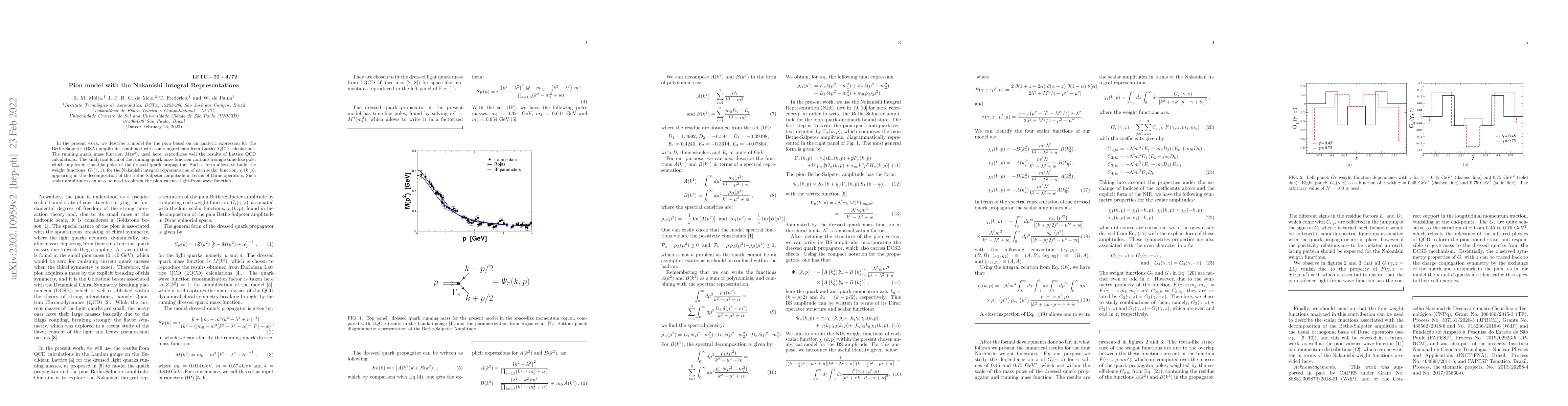 Thumbnail for Pion model with the Nakanishi Integral Representations