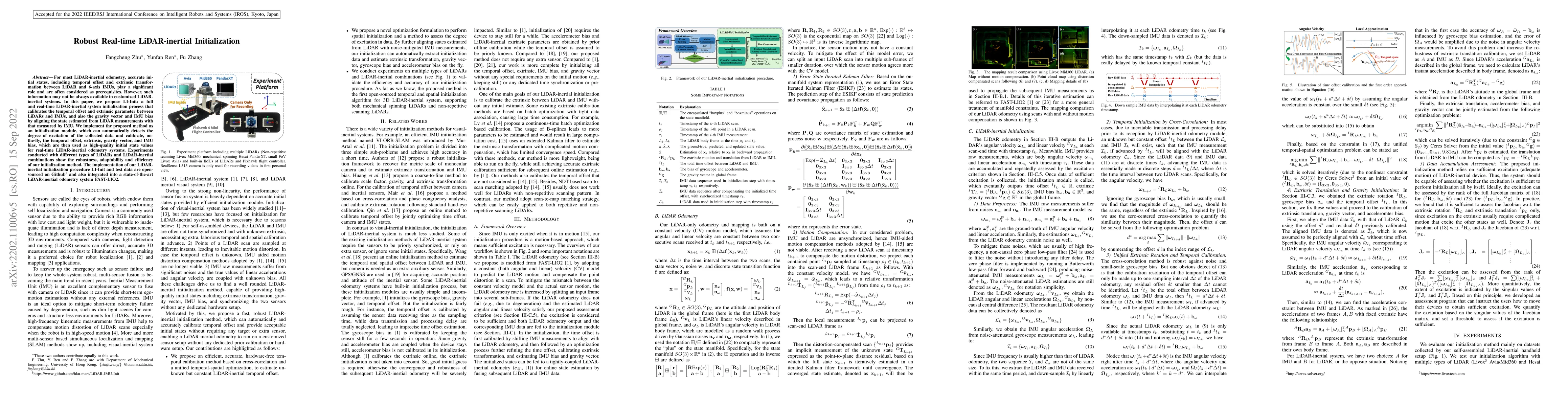 Thumbnail for Robust Real-time LiDAR-inertial Initialization