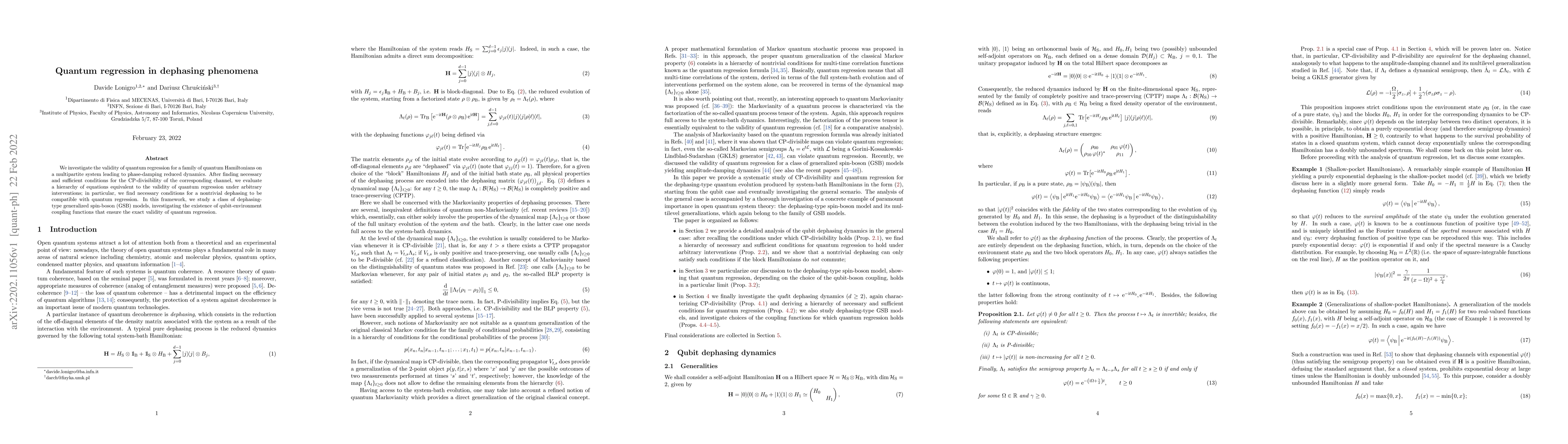 Thumbnail for Quantum regression in dephasing phenomena