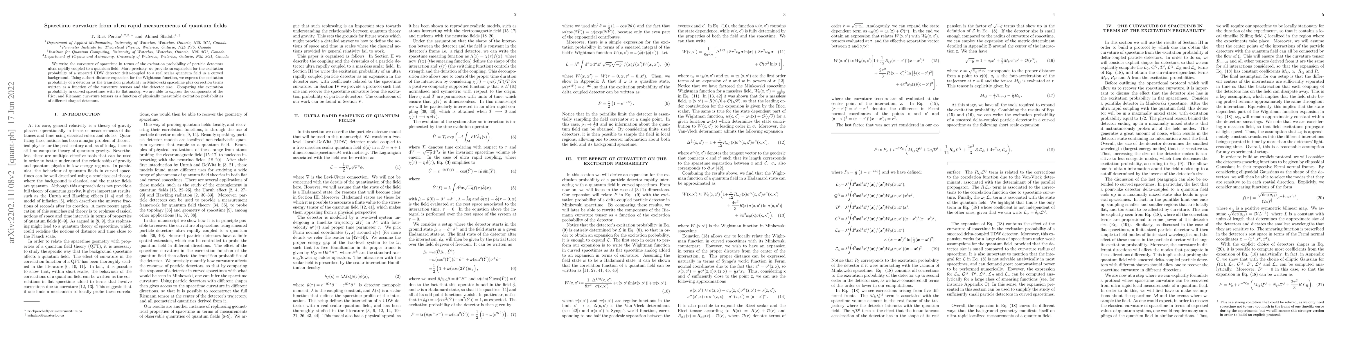 Thumbnail for Spacetime curvature from ultra rapid measurements of quantum fields