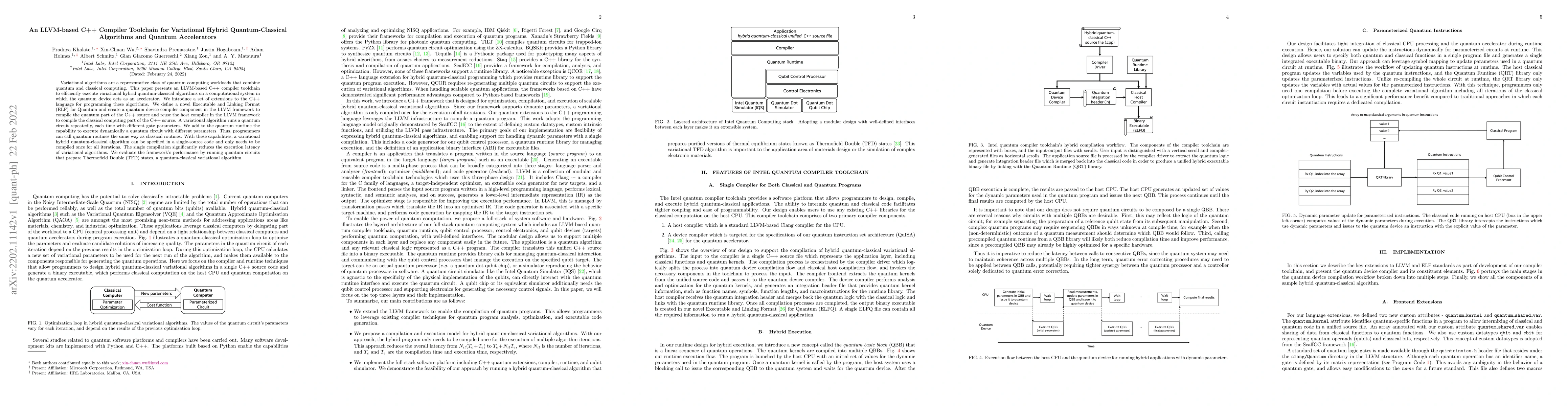Thumbnail for An LLVM-based C++ Compiler Toolchain for Variational Hybrid
  Quantum-Classical Algorithms and Quantum Accelerators