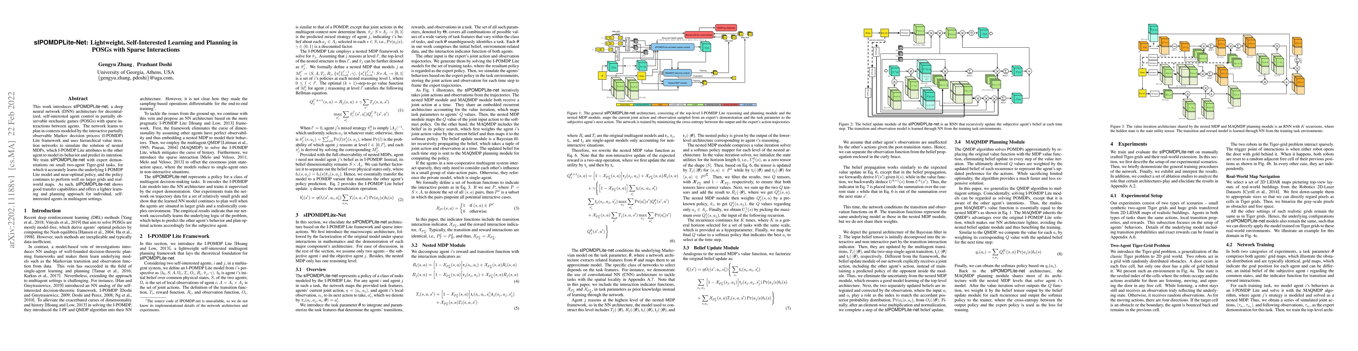 Thumbnail for SIPOMDPLite-Net: Lightweight, Self-Interested Learning and Planning in
  POSGs with Sparse Interactions