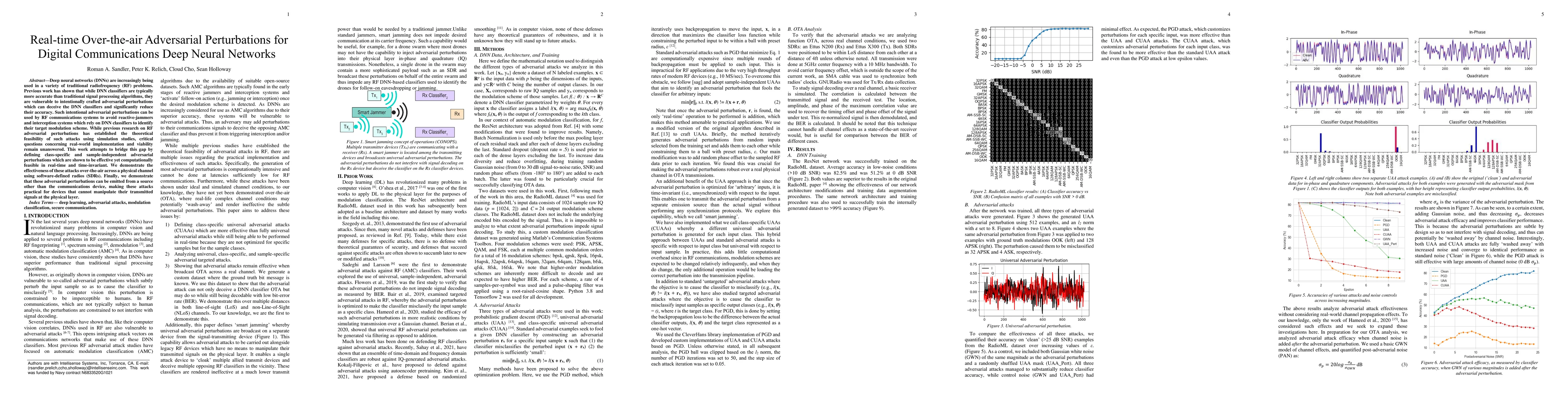 Thumbnail for Real-time Over-the-air Adversarial Perturbations for Digital
  Communications using Deep Neural Networks