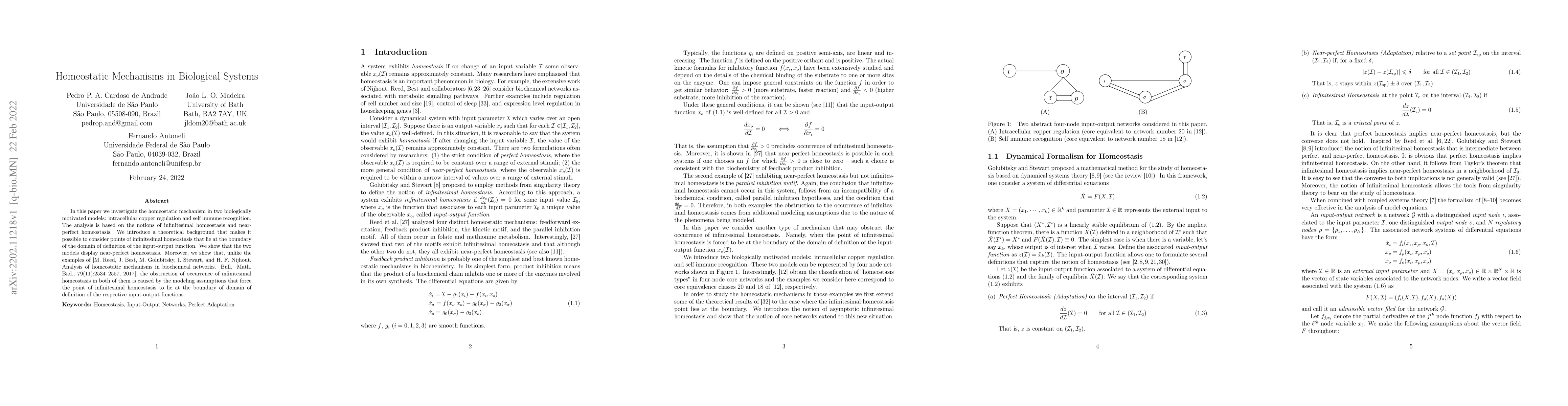 Thumbnail for Homeostatic Mechanisms in Biological Systems