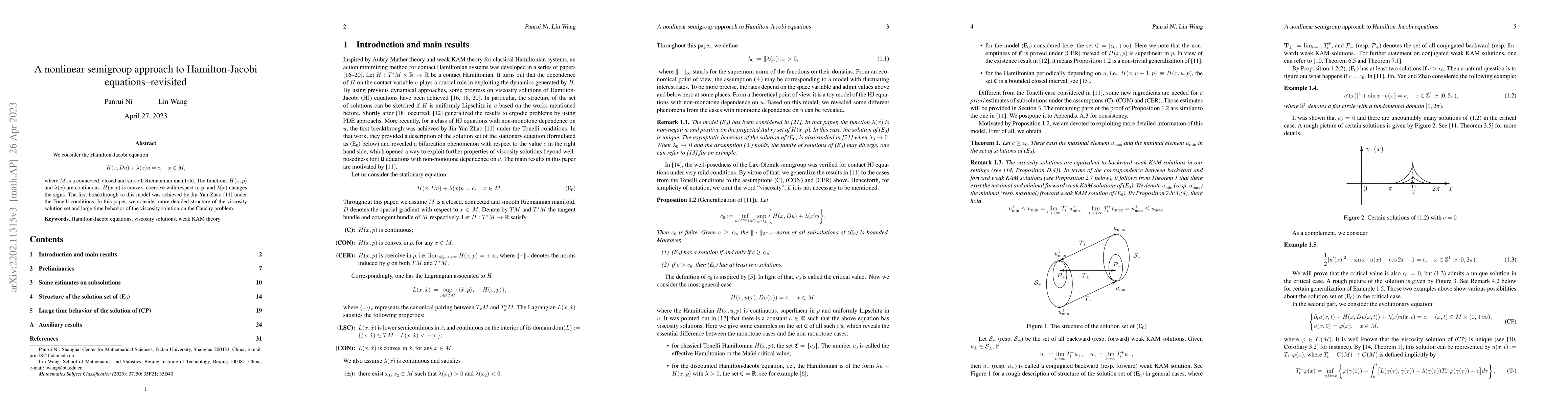 Thumbnail for A nonlinear semigroup approach to Hamilton-Jacobi equations--revisited