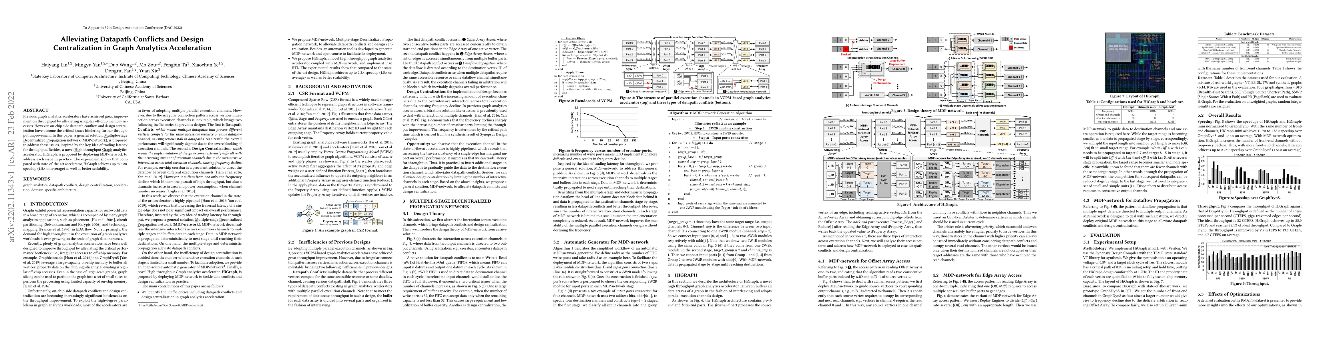 Thumbnail for Alleviating Datapath Conflicts and Design Centralization in Graph
  Analytics Acceleration