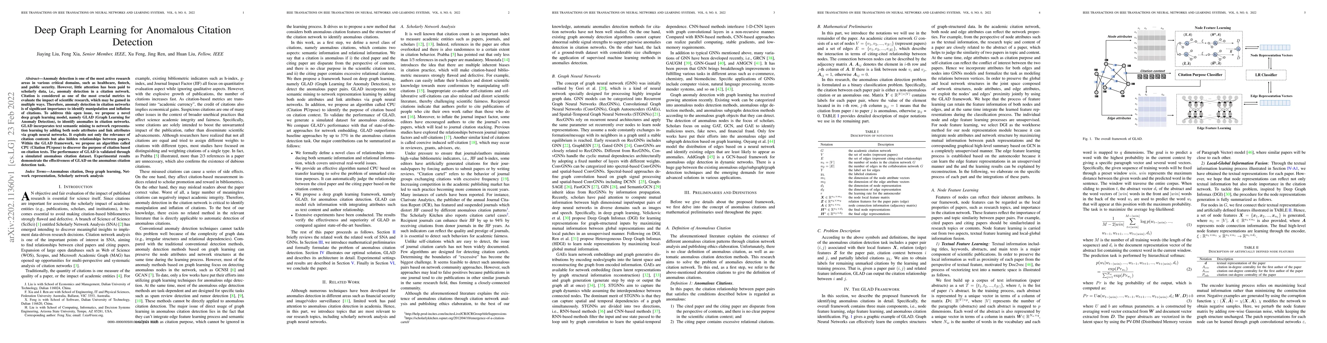 Thumbnail for Deep Graph Learning for Anomalous Citation Detection