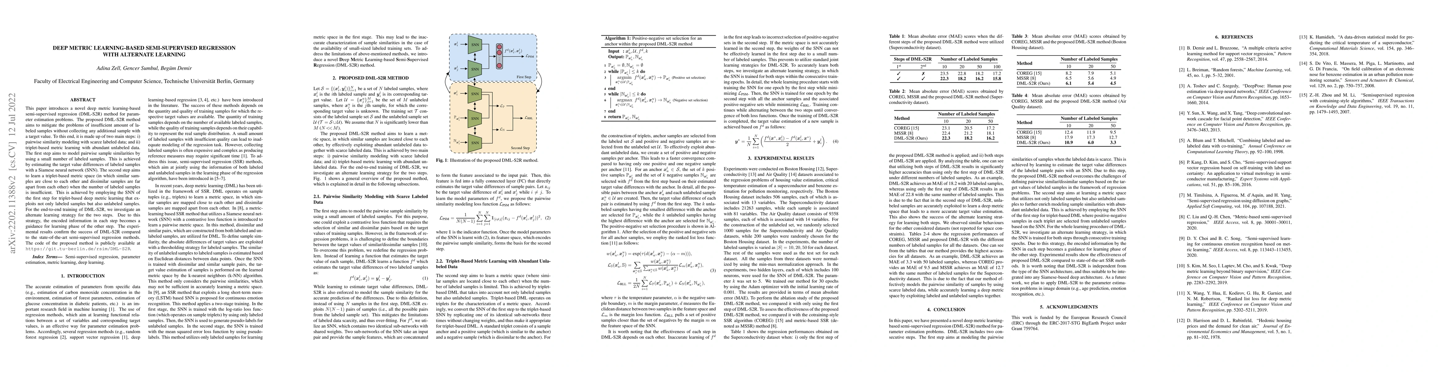 Thumbnail for Deep Metric Learning-Based Semi-Supervised Regression With Alternate
  Learning