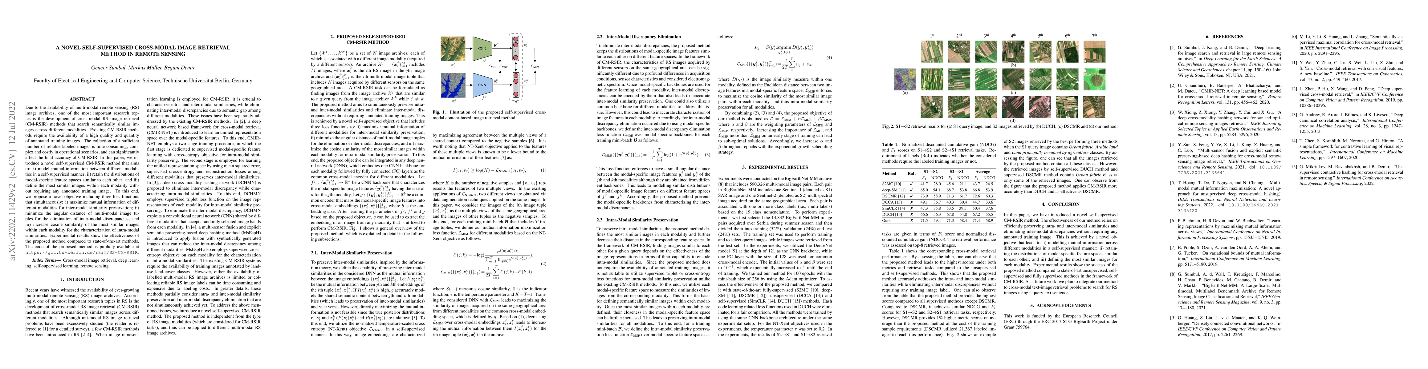 Thumbnail for A Novel Self-Supervised Cross-Modal Image Retrieval Method In Remote
  Sensing