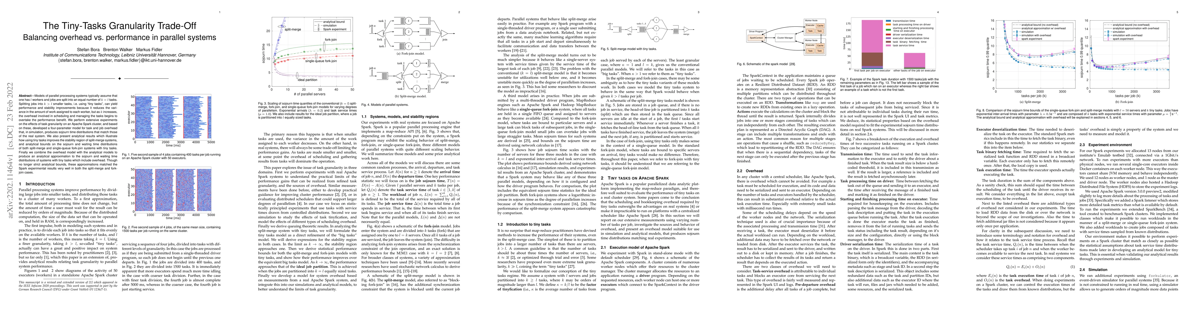 Thumbnail for The Tiny-Tasks Granularity Trade-Off: Balancing overhead vs. performance
  in parallel systems
