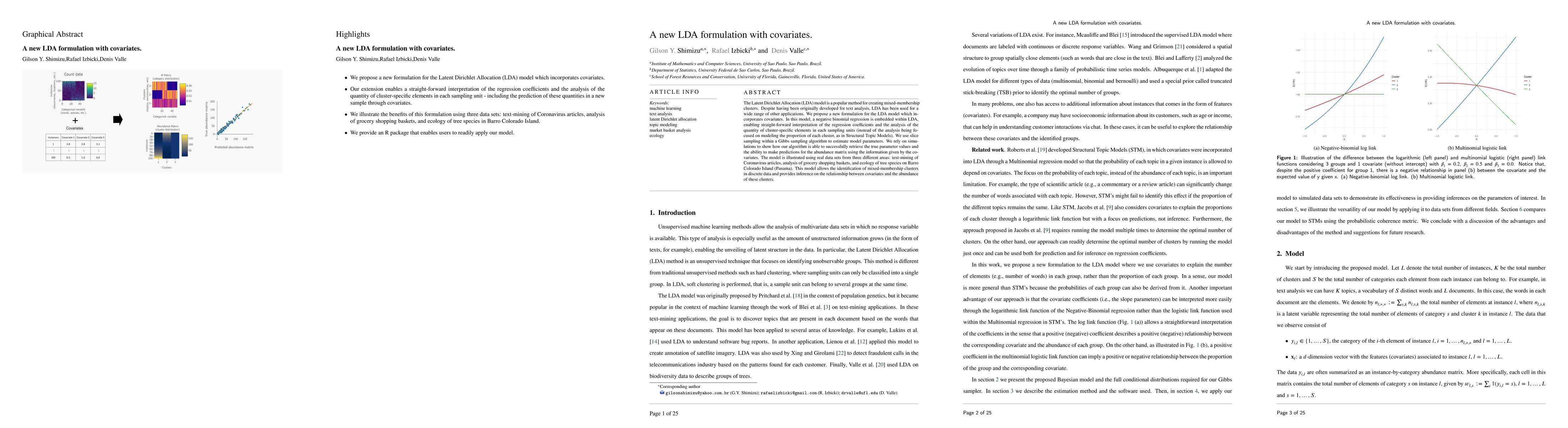 Thumbnail for A new LDA formulation with covariates