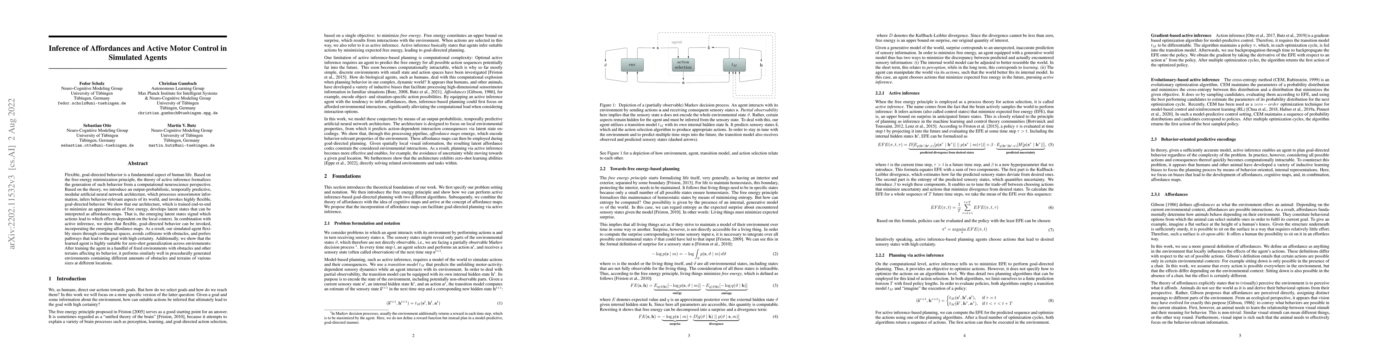 Thumbnail for Inference of Affordances and Active Motor Control in Simulated Agents