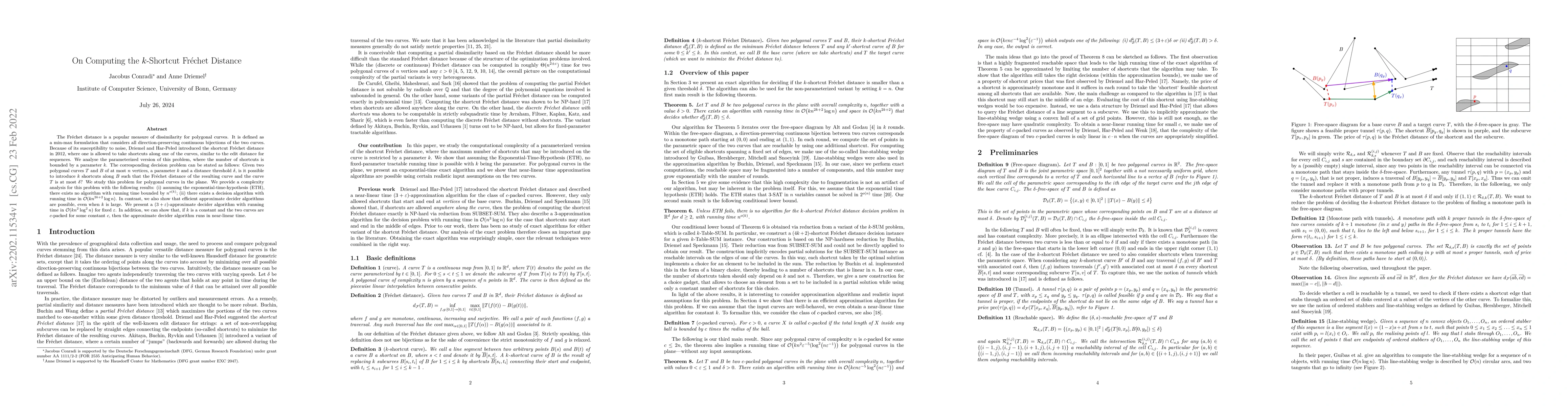 Thumbnail for On Computing the $k$-Shortcut Fr\'echet Distance