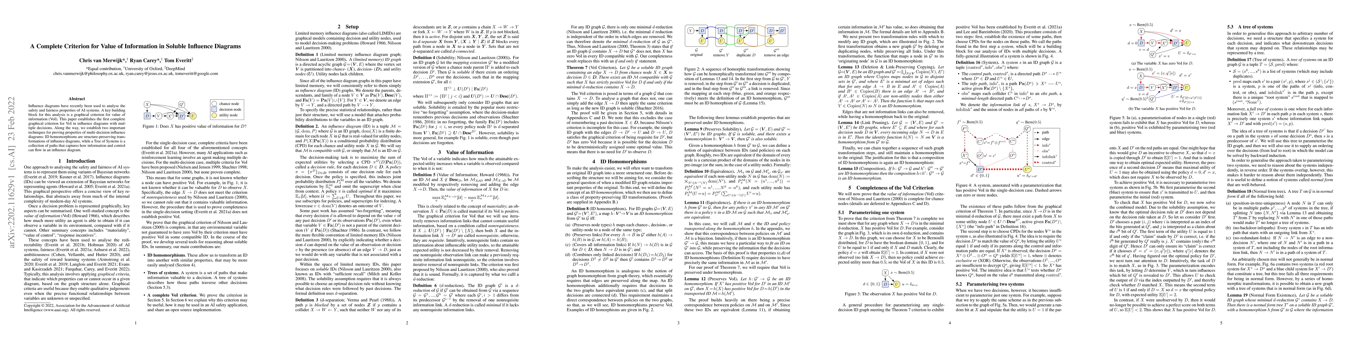 Thumbnail for A Complete Criterion for Value of Information in Soluble Influence
  Diagrams