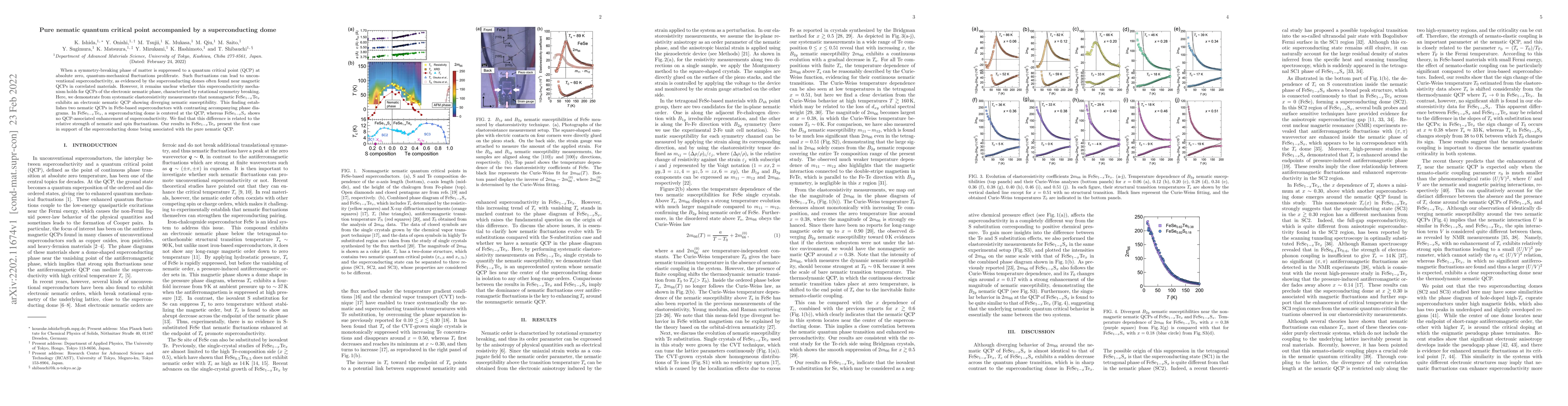 Thumbnail for Pure nematic quantum critical point accompanied by a superconducting
  dome