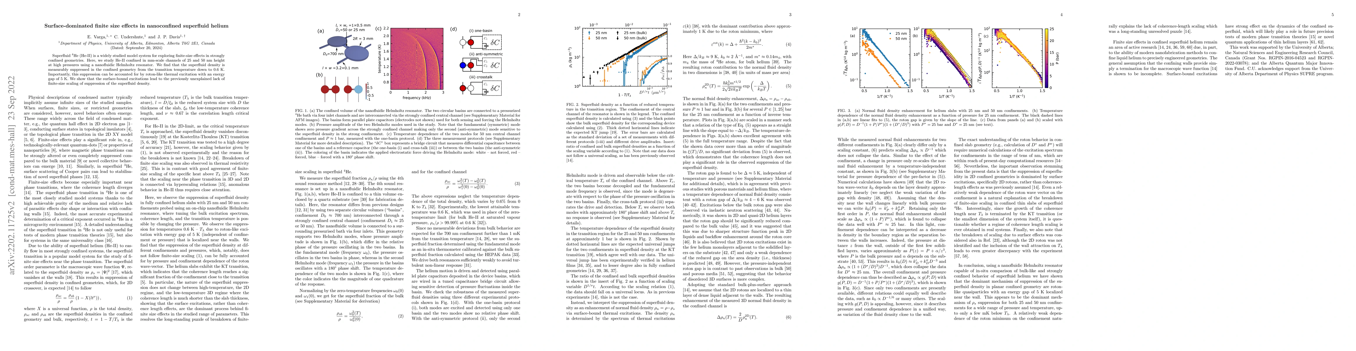 Thumbnail for Surface-dominated finite size effects in nanoconfined superfluid helium