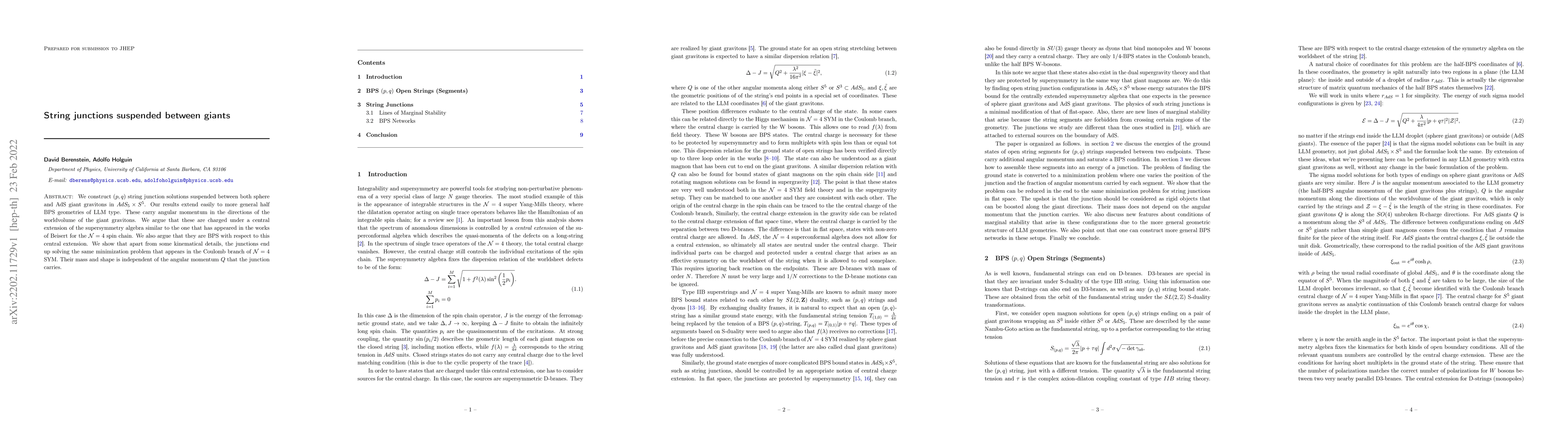 Thumbnail for String junctions suspended between giants