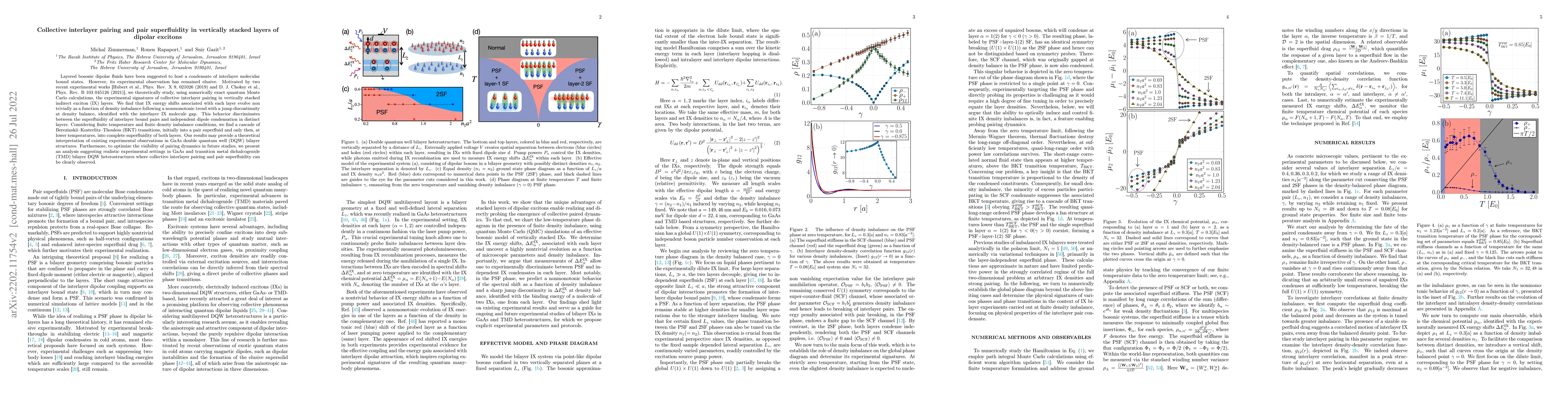 Thumbnail for Collective interlayer pairing and pair superfluidity in vertically
  stacked layers of dipolar excitons