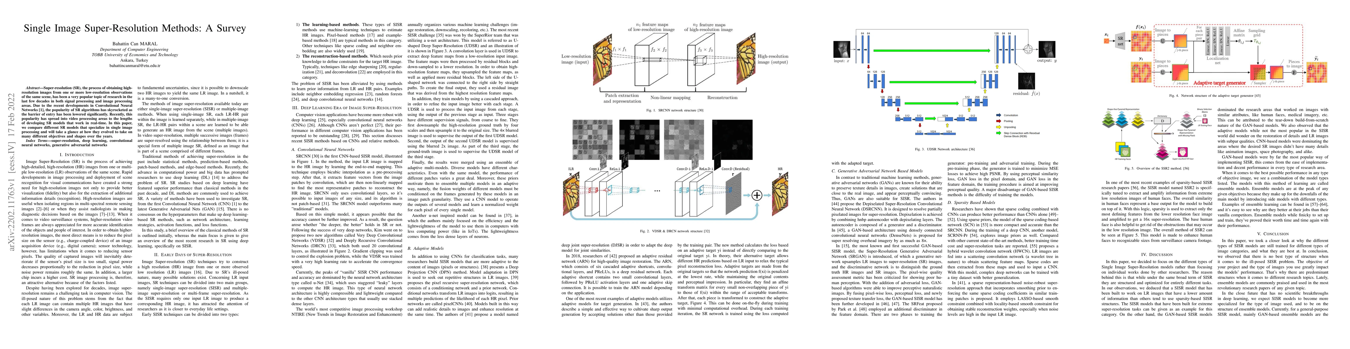 Thumbnail for Single Image Super-Resolution Methods: A Survey