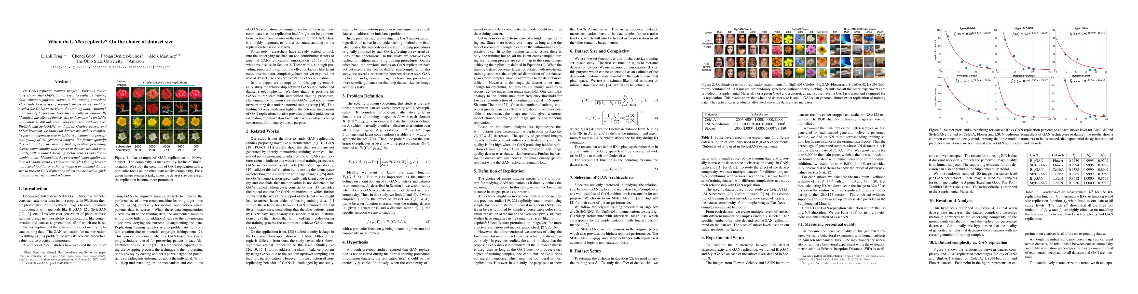 Thumbnail for When do GANs replicate? On the choice of dataset size