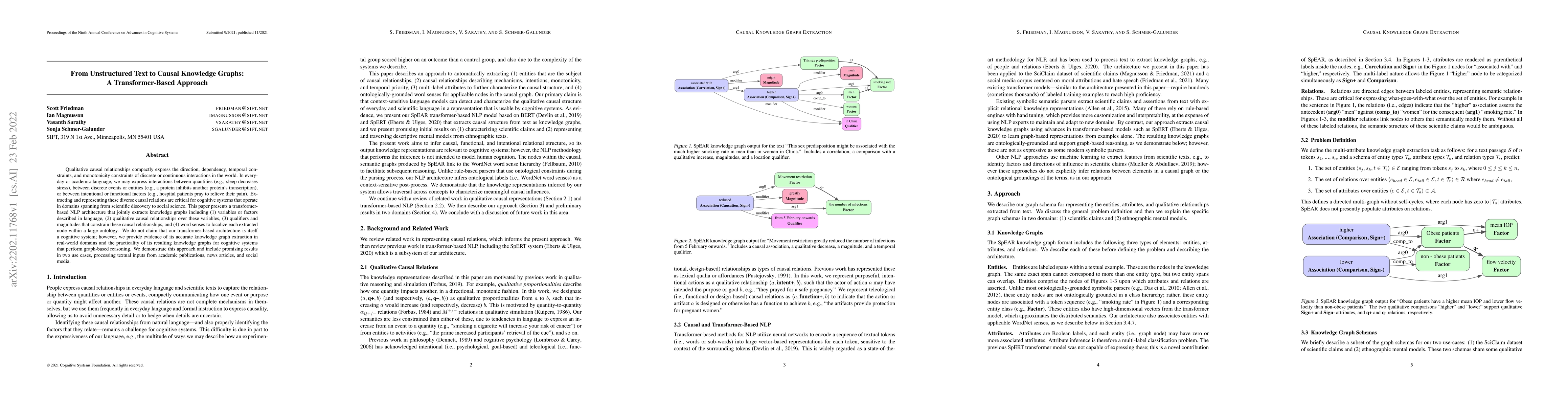 Thumbnail for From Unstructured Text to Causal Knowledge Graphs: A Transformer-Based
  Approach