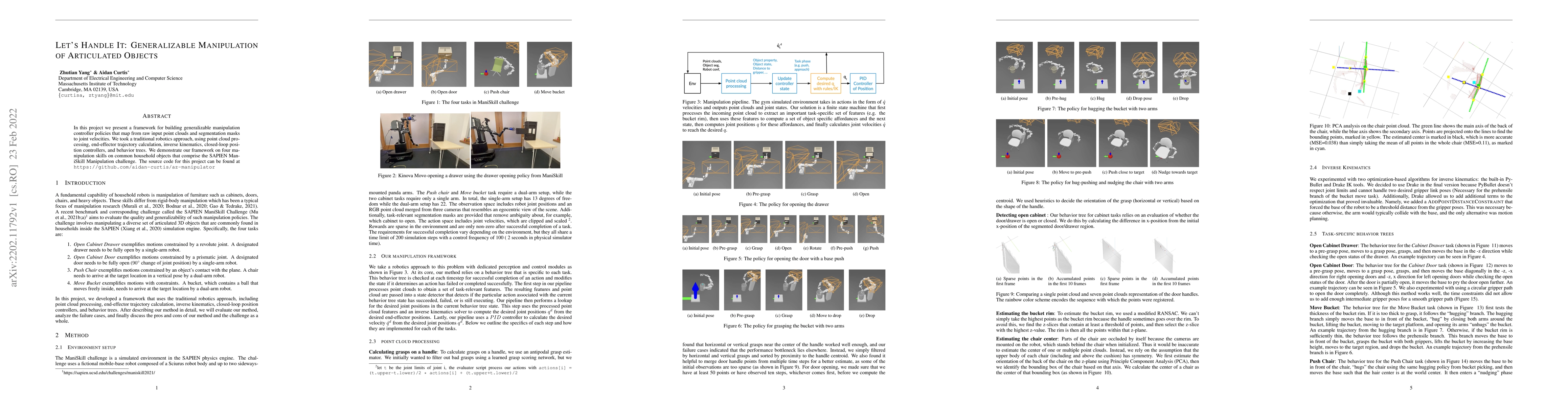 Thumbnail for Let's Handle It: Generalizable Manipulation of Articulated Objects