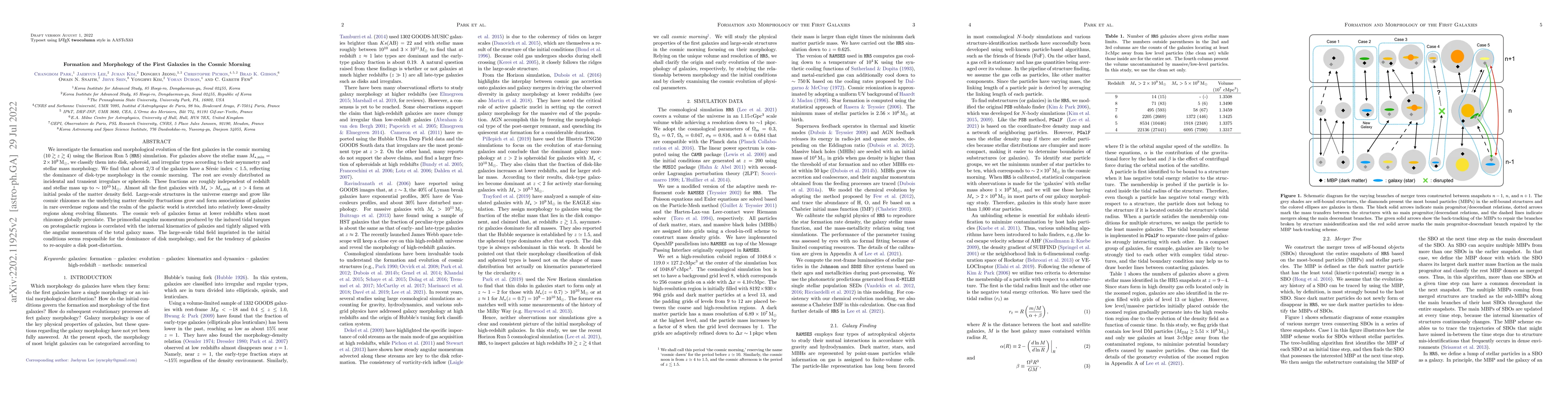 Thumbnail for Formation and Morphology of the First Galaxies in the Cosmic Morning