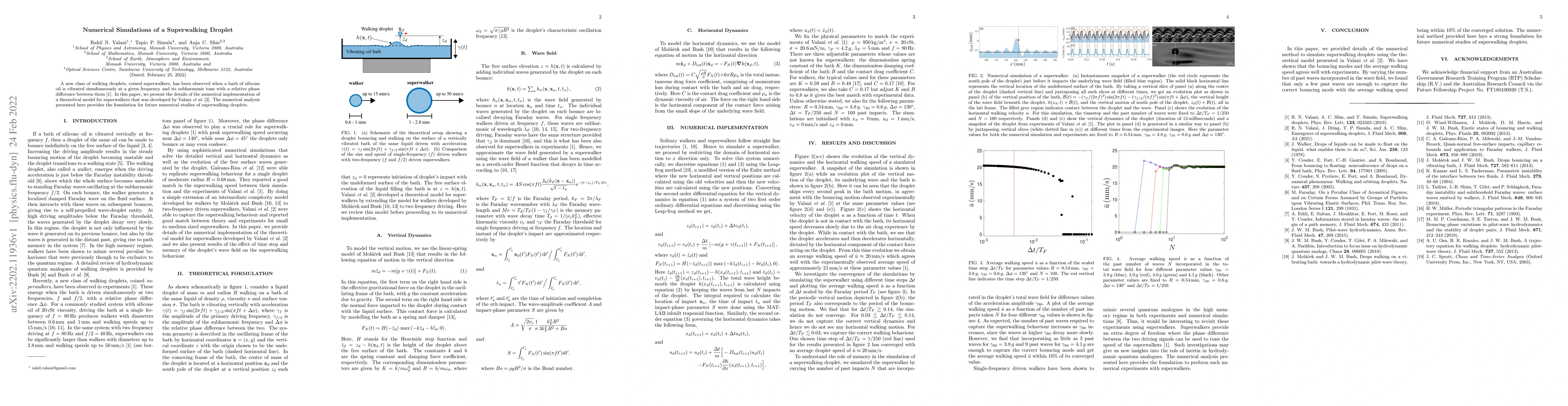Thumbnail for Numerical Simulations of a Superwalking Droplet