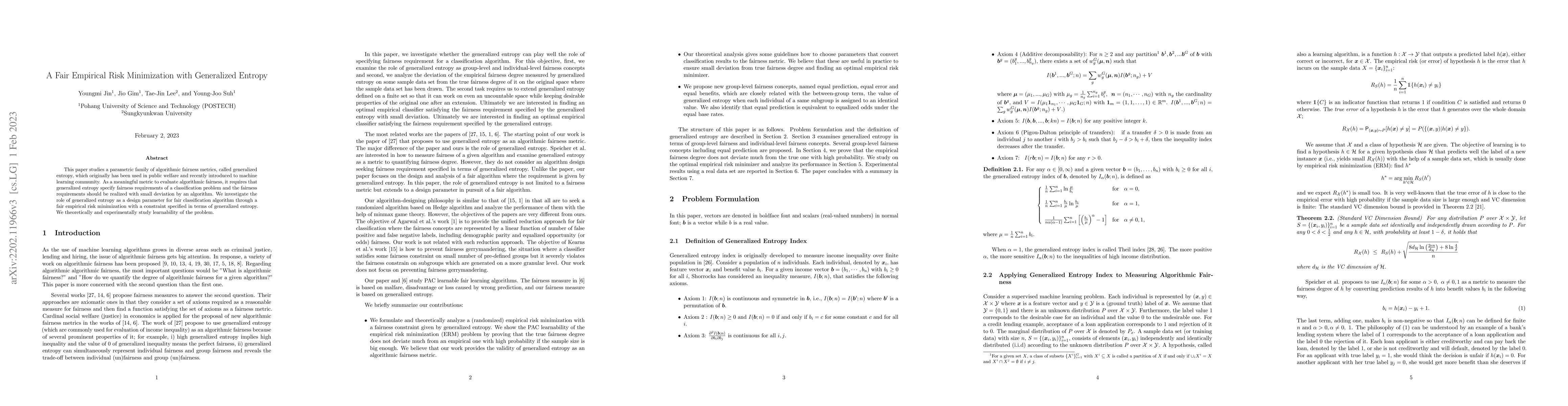 Thumbnail for A Fair Empirical Risk Minimization with Generalized Entropy