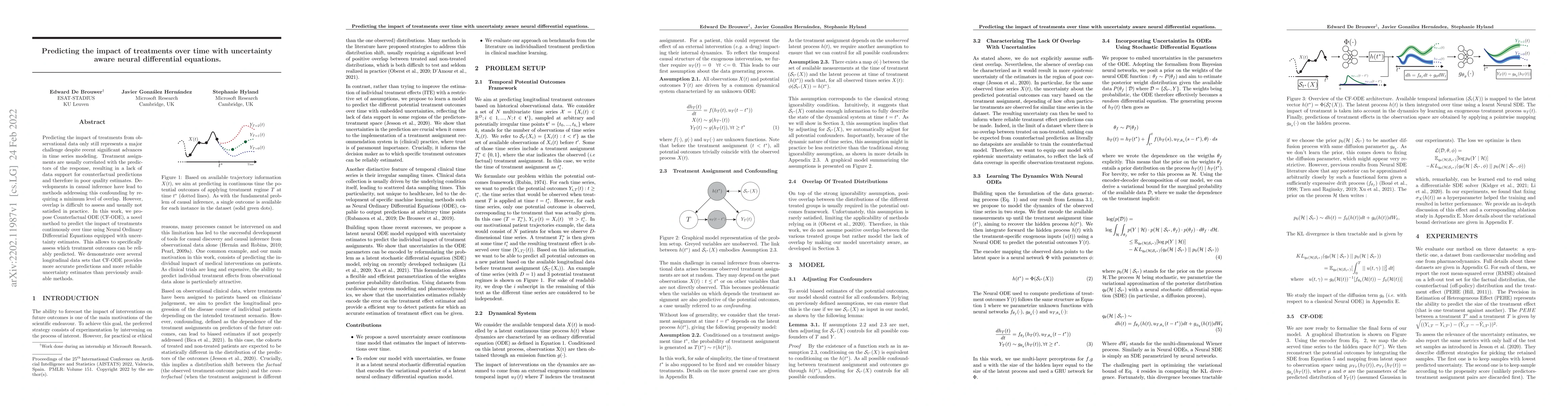 Thumbnail for Predicting the impact of treatments over time with uncertainty aware
  neural differential equations